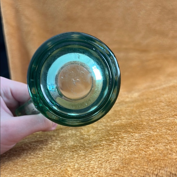 Coca Cola Green Glass Mugs - Set of 2 - Picture 3 of 5